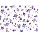 Рисовая карта для декупажа «Фиалки», 29.7 x 21 см, 20 г/м², ITD Collection