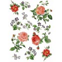 Рисовая карта для декупажа «Цветочный ансамбль», 29.7 x 21 см, 20 г/м², ITD Collection