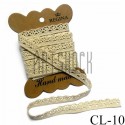 Кружевная лента Молочная, толщина - 1.1 см., длина - 2.5 м., REGINA