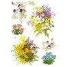 Рисовая карта для декупажа «Букеты полевых цветов», 29.7 x 21 см, 20 г/м², ITD Collection