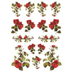 Рисовая карта для декупажа «Ветки камелий», 29.7 x 21 см, 20 г/м², ITD Collection