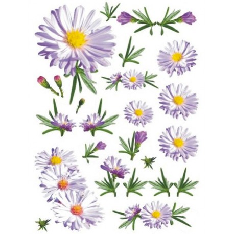 Рисовая карта для декупажа «Ромашки», 29.7 x 21 см, 20 г/м², ITD Collection