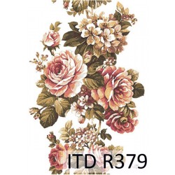 Рисовая карта для декупажа «Винтажные розы», 29.7 x 21 см, 20 г/м², ITD Collection