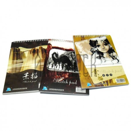 Скетчбук - альбом для эскизов SKETCH BOOK А4, 190 х 260 мм., Maries ● XB1608-1 ● 6935850200161