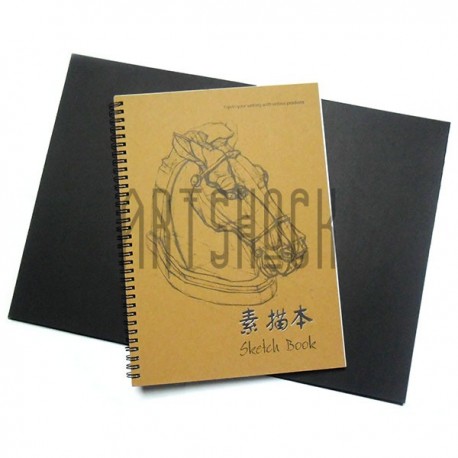 Блокнот - альбом для эскизов на спирали SKETCH BOOK А4, 210 х 297 мм., Maries