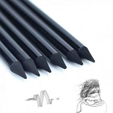 Карандаш чернографитовый бездревесный в лаковом корпусе Woodless Graphite 2B