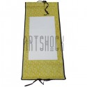Свиток для китайской каллиграфии и живописи, жёлтые цветы, р-р: 30.5 x 67 см.