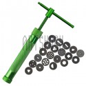 Экструдер винтовой для полимерной глины и мастики с 20 насадками, Metal clay Extruder