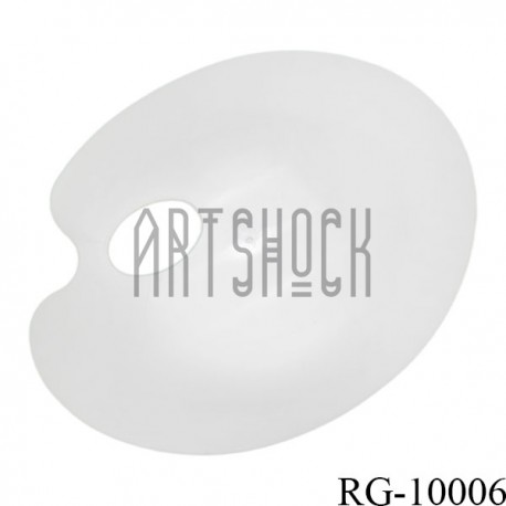 Палитра пластиковая овальная для смешивания красок, 17.5 x 21.5 см., REGINA