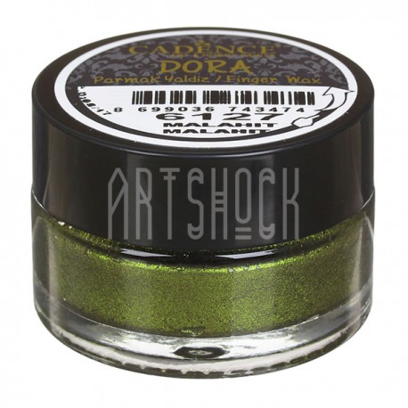 Воск для золочения Dora Finger Wax, Malahit / Малахит, 20 мл., Cadence
