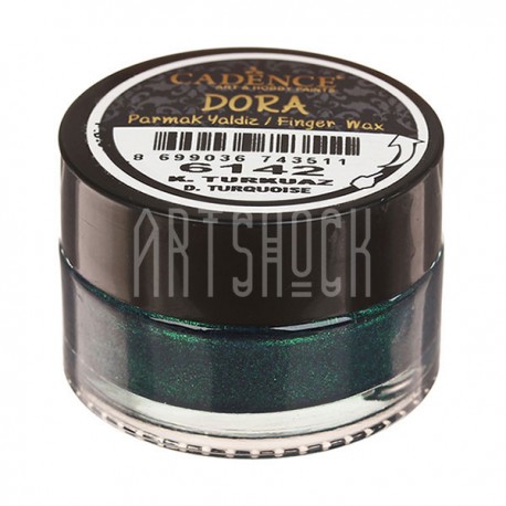 Воск для золочения Dora Finger Wax, Dark Turquoise / Турецкий Синий, 20 мл., Cadence