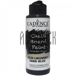Краска акриловая для создания меловой доски, Dark Blue / Темно-синяя, 120 мл, Cadence