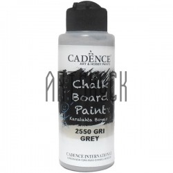 Краска акриловая для создания меловой доски, Grey / Серая, 120 мл, Cadence