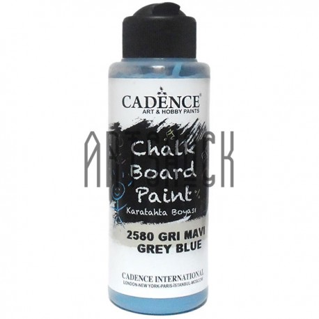 Краска акриловая для создания меловой доски, Grey Blue / Серо-голубая, 120 мл, Cadence