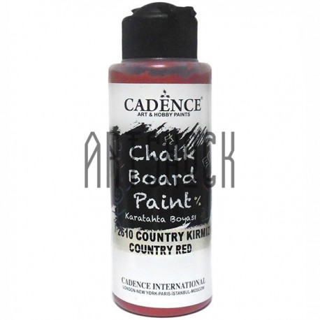 Краска акриловая для создания меловой доски, Country Red / Бордо, 120 мл, Cadence