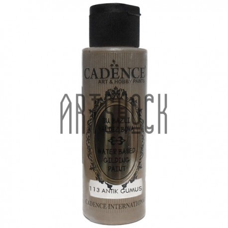 Краска акриловая с эффектом золочения Water-Based Gilding Paint, Antique Silver / Античное Серебро, 70 мл, Cadence