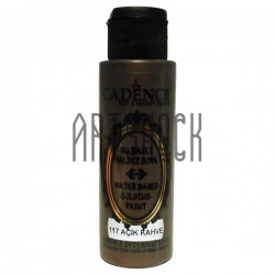 Краска акриловая с эффектом золочения Water-Based Gilding Paint, Light Brown / Светло-коричневая, 70 мл, Cadence