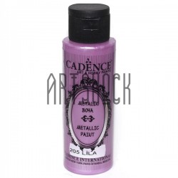 Краска акриловая «металлик», Lilac / Сиреневая, 70 мл, Cadence