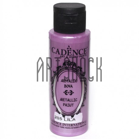 Краска акриловая «металлик», Lilac / Сиреневая, 70 мл, Cadence