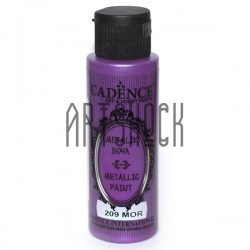Краска акриловая «металлик», Purple / Пурпурная, 70 мл, Cadence
