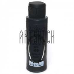 Краска акриловая «металлик», Black / Черная, 70 мл, Cadence
