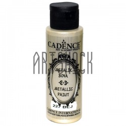 Краска акриловая «металлик», Beige / Бежевая, 70 мл, Cadence