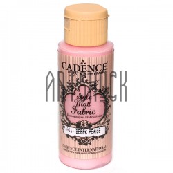 Краска по ткани матовая Style Matt Fabric, Baby Pink / Розовая, 59 мл, Cadence