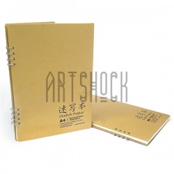 Блокнот - альбом (скетчбук) для эскизов на спирали SKETCH BOOK, 210 x 297 мм.