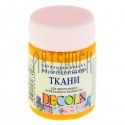 Краска акриловая флуоресцентная по ткани, оранжевая, 50 мл, Decola