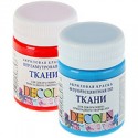 Краски акриловые по ткани, 50 мл, Decola