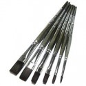 Кисти синтетические Bay Leaf (0186F), плоские, Bergino