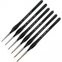 Кисти синтетические Black Onyx, круглые, KeepSmiling